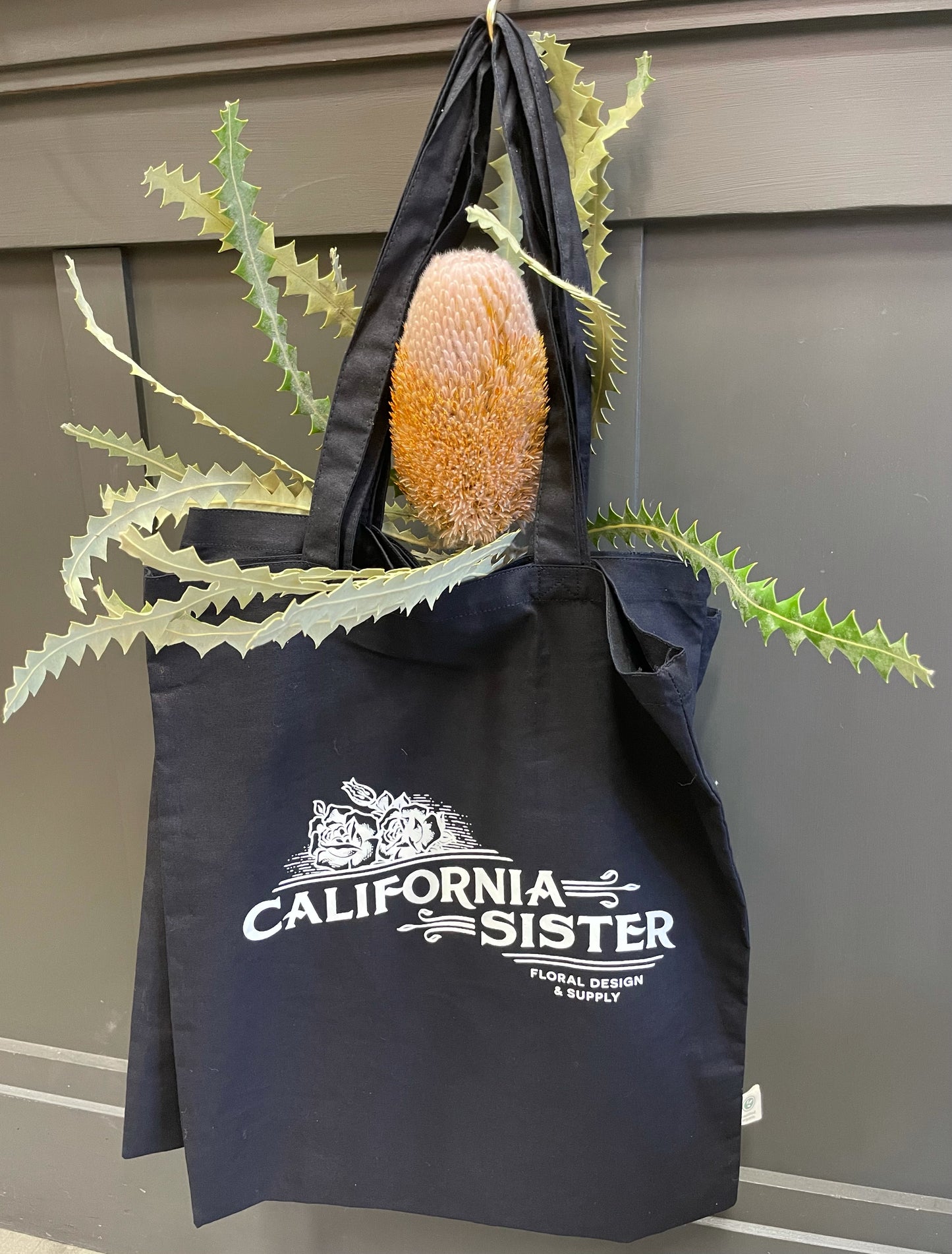 Light Weight Tote Bag Butterfly & Logo California Sister